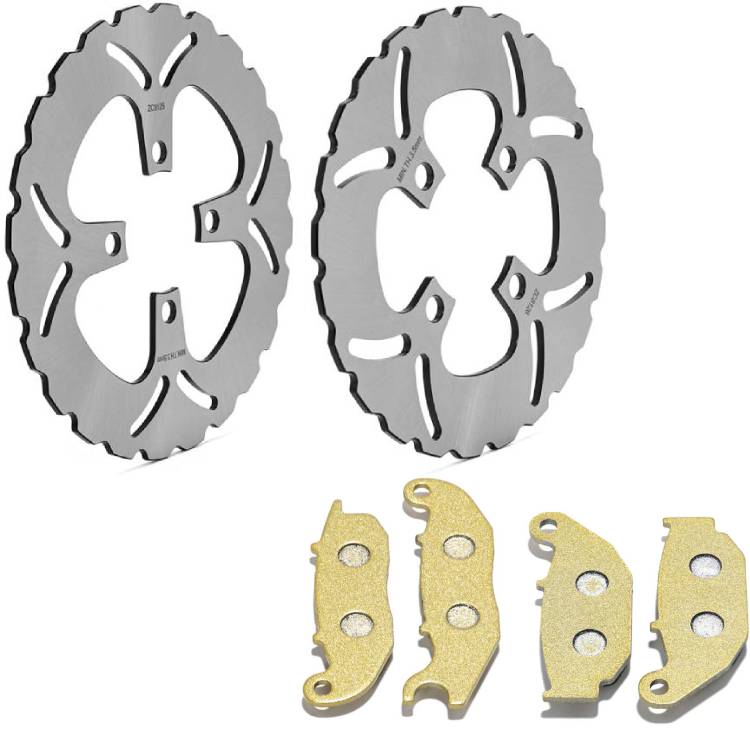 Front Rear Brake Rotors Pads for Honda Grom MSX 125 2013-2020 / Monkey 125 2019-2024
