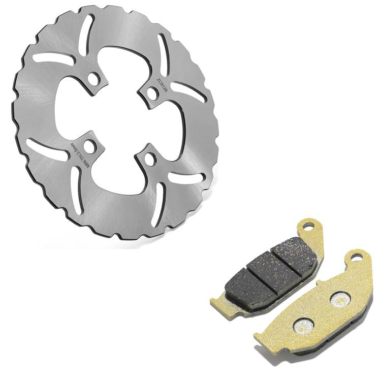 Front Rear Brake Rotors Pads for Honda Grom MSX 125 2013-2020 / Monkey 125 2019-2024