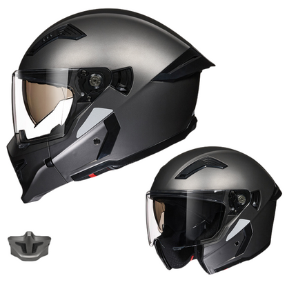 DOT Certification Combined Motorcycle Helmet For Full Face/Half Face/3/4 Face / Reserved Bluetooth headset slot