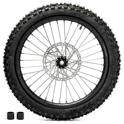19×1.4 Front Wheel Rim Hub Tire & Rotor Set for Surron Light Bee X S / Talaria Sting MX3 / R MX4 / Segway X160 X260
