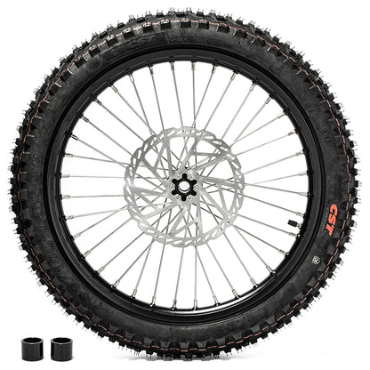 19×1.4 Front Wheel Rim Hub Tire & Rotor Set for Surron Light Bee X S / Talaria Sting MX3 / R MX4 / Segway X160 X260