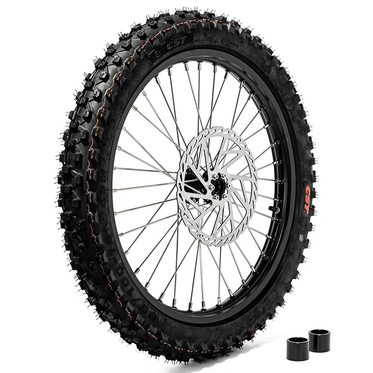 19×1.4 Front Wheel Rim Hub Tire & Rotor Set for Surron Light Bee X S / Talaria Sting MX3 / R MX4 / Segway X160 X260