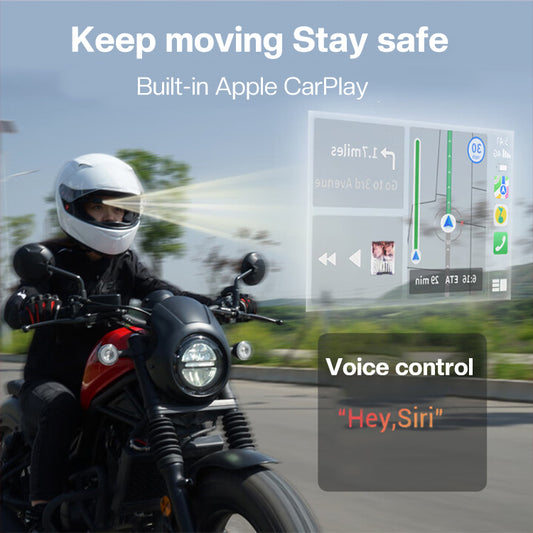 Motorcycle M6 Headphones and HUD Head-up Display Bluetooth Navigation