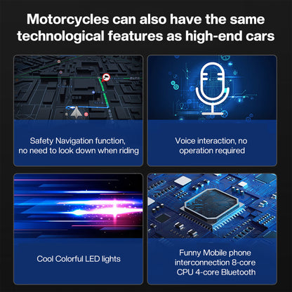 Motorcycle M6 Headphones and HUD Head-up Display Bluetooth Navigation