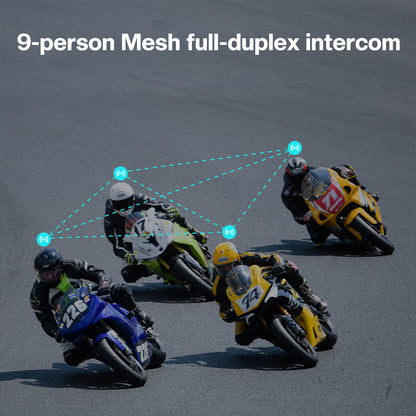 Motorcycle M6 Headphones and HUD Head-up Display Bluetooth Navigation