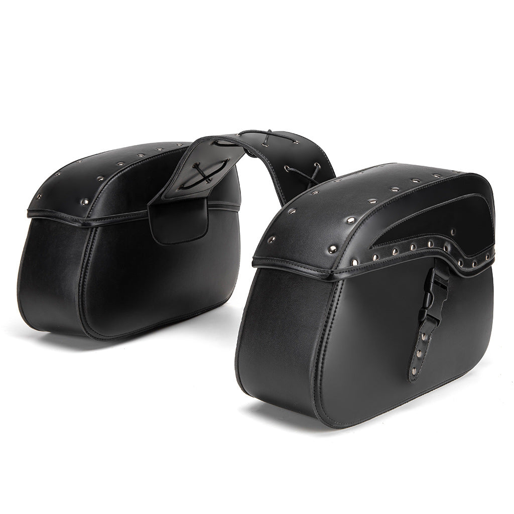 Motorcycle Side Bags / Saddlebags for Cruiser-Style Bikes (Biker Dual-Sided Luggage)