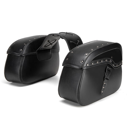 Motorcycle Side Bags / Saddlebags for Cruiser-Style Bikes (Biker Dual-Sided Luggage)