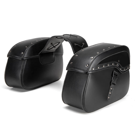 Motorcycle Side Bags / Saddlebags for Cruiser-Style Bikes (Biker Dual-Sided Luggage)