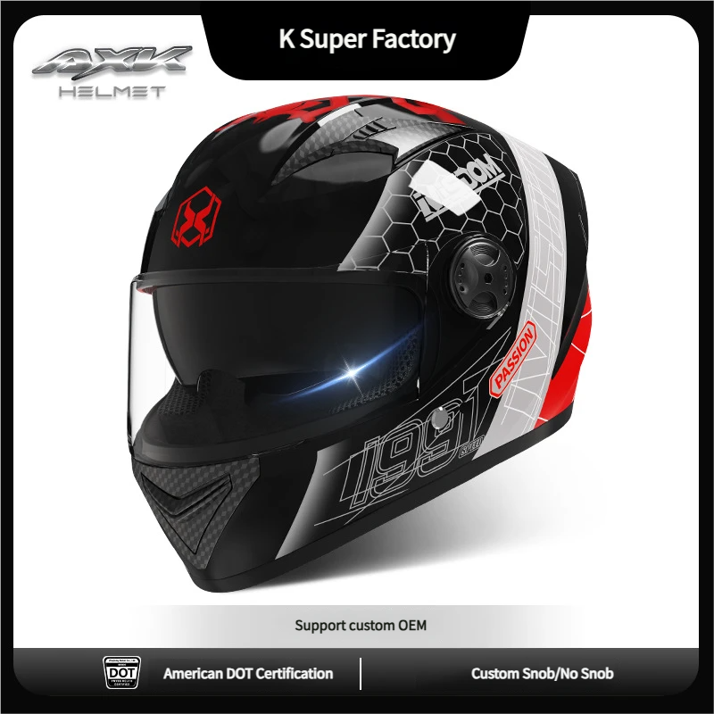 Motorcycle full face helmet