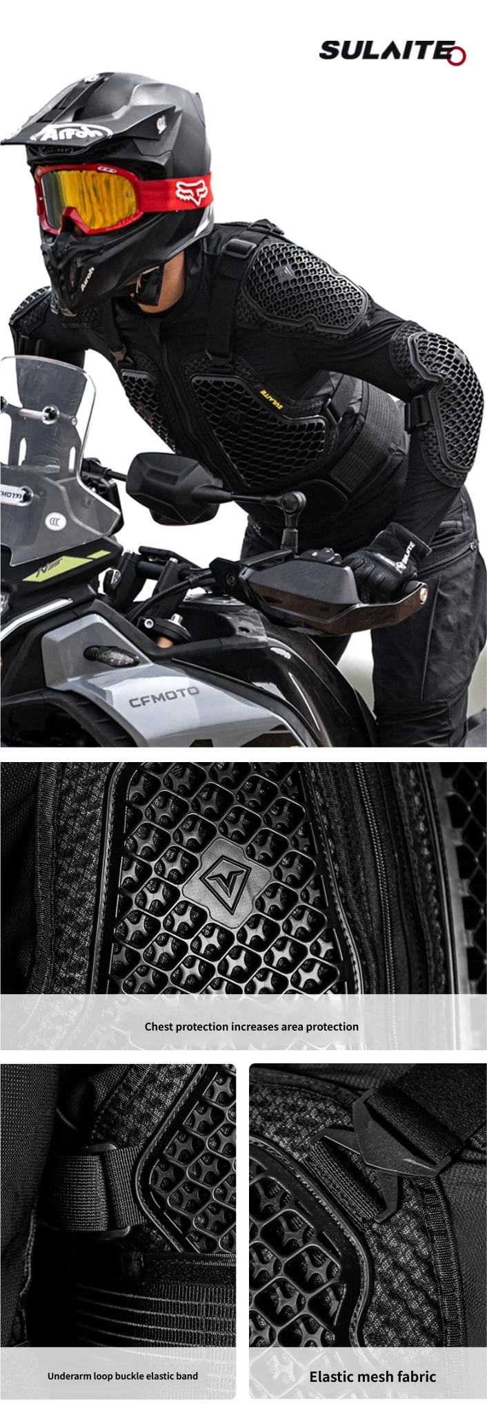 SULAITE ImpactShield A1 Motorcycle Armor Jacket