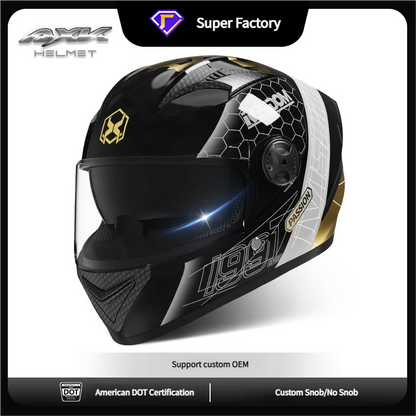 Motorcycle full face helmet