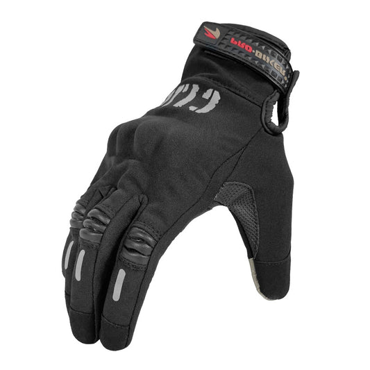 Fleece-Lined Protective Cycling Gloves: Freeze-Resistant, Abrasion-Resistant, Impact-Resistant for Wind and Off-Road Riding