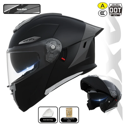 3C/DOT certified motorcycle helmet (flip-up type)