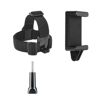First-person perspective motorcycle riding with head-mounted phone mount Sports camera mount for motorcycle riding Chest strap