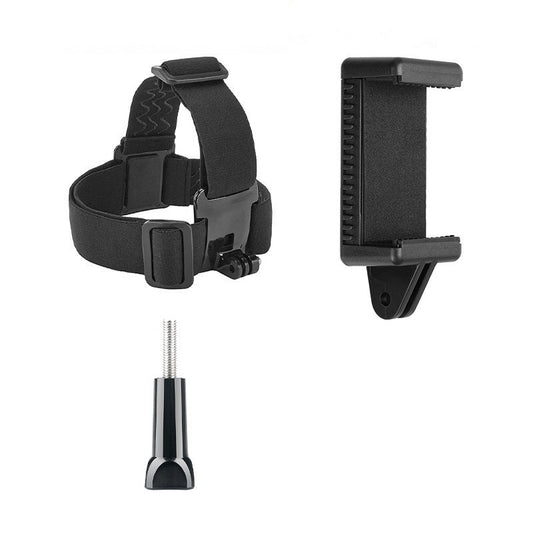 First-person perspective motorcycle riding with head-mounted phone mount Sports camera mount for motorcycle riding Chest strap