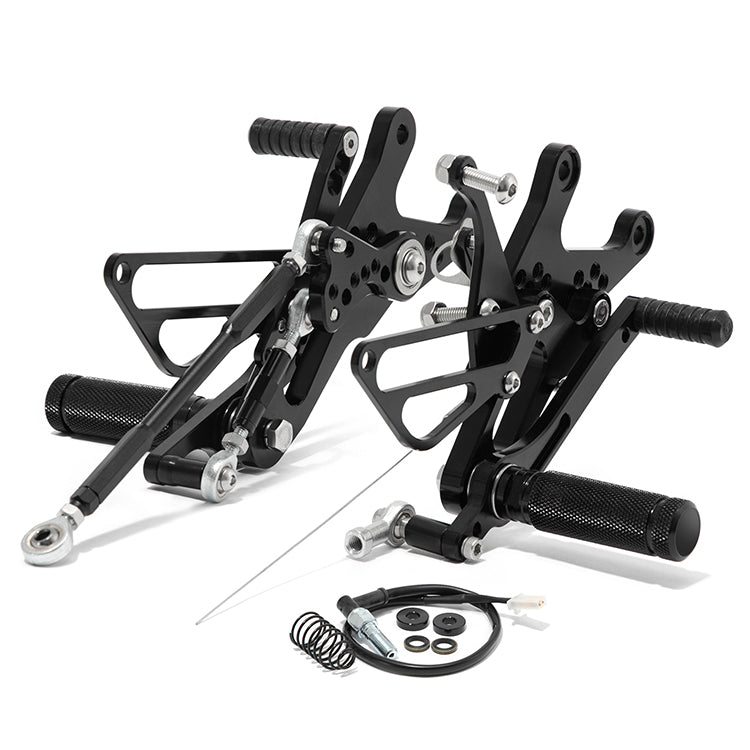 For Yamaha R1 YZF-R1 2004-2006 / 2007-2008 / 2015-2024 Rear Set Adjustable CNC Rearsets Foot Pegs