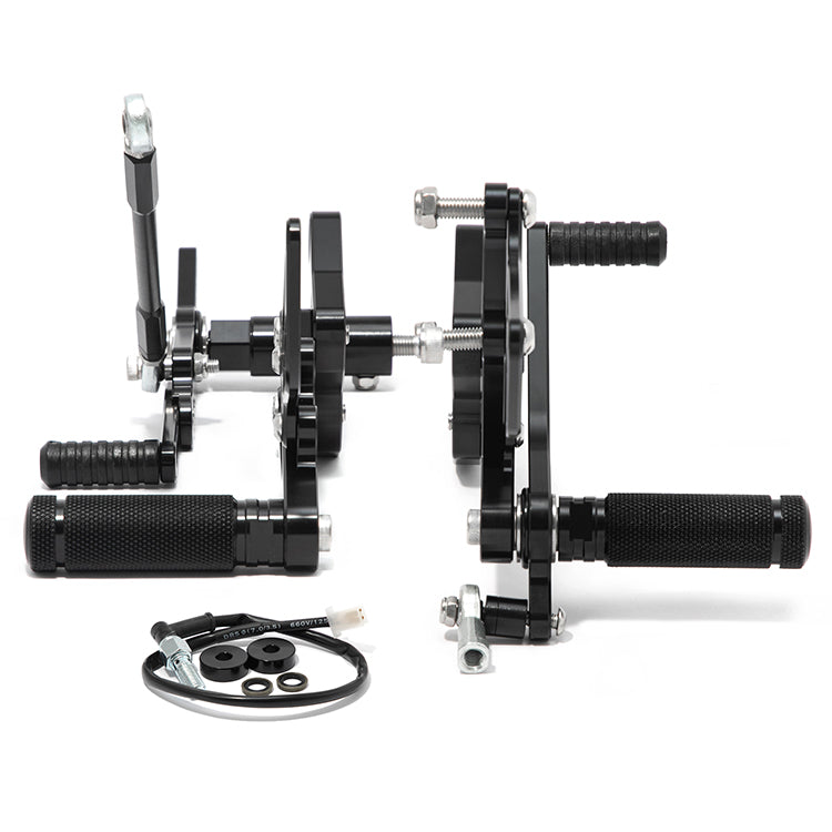 For Yamaha R1 YZF-R1 2004-2006 / 2007-2008 / 2015-2024 Rear Set Adjustable CNC Rearsets Foot Pegs