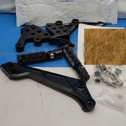 Returned Front Rear Foot Pegs Pedal Bracket Kit For Talaria Sting / Talaria Sting MX3 / Talaria Sting R MX4 / Talaria Sting MX5 Pro