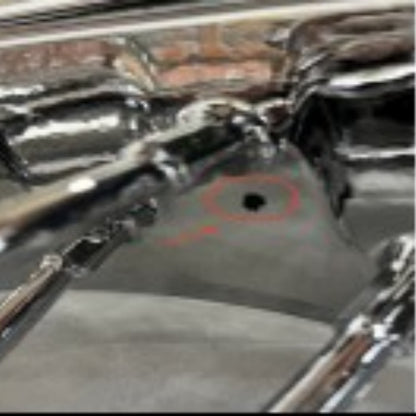 Returned 18x5.5 Chrome Rear Fat Spoke Front Rear Wheels for Harley Dyna Wide Glide / Street Bob / Low Rider / Super Glide 2008-2017