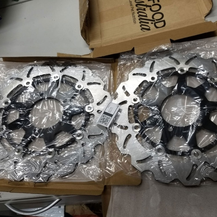 Returned 2pcs Front Brake Disc Rotors For Kawasaki Concours 14 ZG1400 1400GTR / ABS 2007-2017 / Z1000R Edition ABS 2019-and up