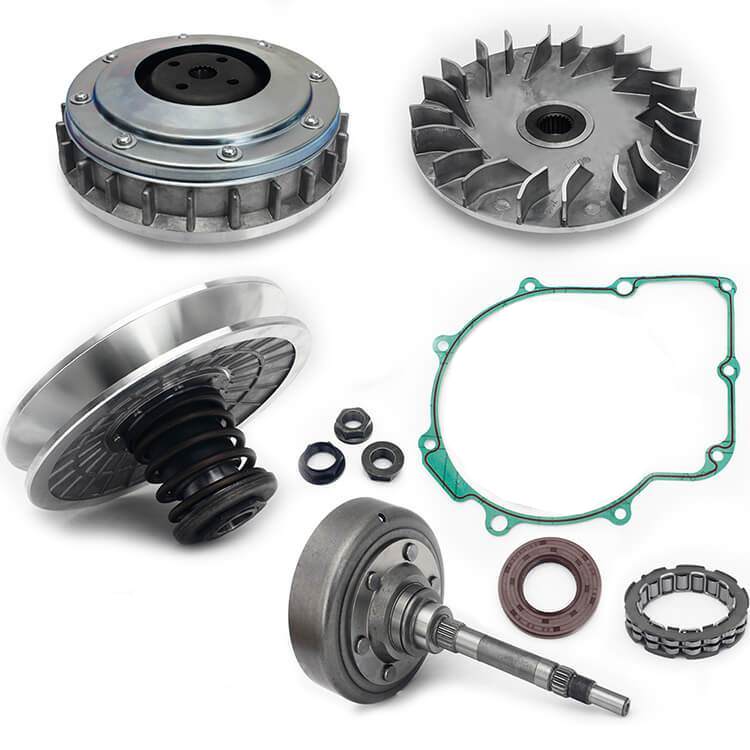 Returned ATV  Wet Clutch Assy Secondary Pulley Housing Pad Shoe Fixed Sheave Bearing Gasket Assy for Bennche Bighorn 500 700 700HD 700X-HD