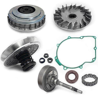 Returned ATV  Wet Clutch Assy Secondary Pulley Housing Pad Shoe Fixed Sheave Bearing Gasket Assy for Bennche Bighorn 500 700 700HD 700X-HD