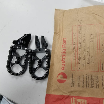 Returned Black 7075 Aluminum Footrest for Sur-ron Ultra Bee Multiple