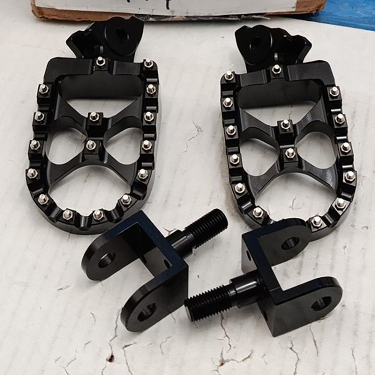 Returned Foot Peg Mounts & Billet MX Wide Foot Pegs Combo Kit for Sur-ron Light Bee X / Talaria Sting / R MX4 / MX5 Pro / Segway X160 X260 / 79Bike Falcon M / E Ride Pro-SS