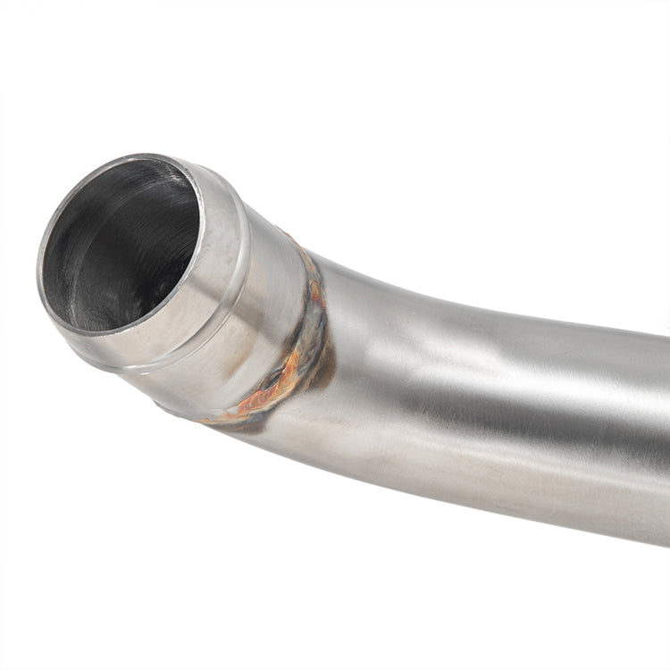 Brushed Stainless Steel 2 into 1 Exhaust Pipes for Harley-Davidson M8 Softail 2017-UP