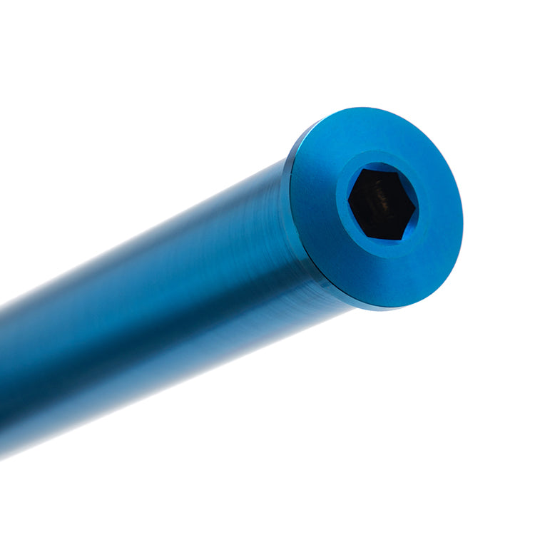 TC4 Burnt Blue Titanium Front Wheel Axle & Nut Set for Arctic Leopard XE Pro S