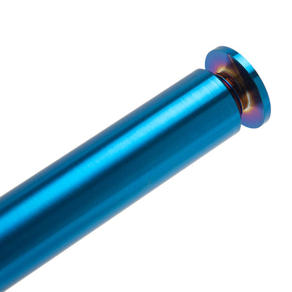 TC4 Burnt Blue Titanium Front Wheel Axle & Nut Set for Arctic Leopard XE Pro S
