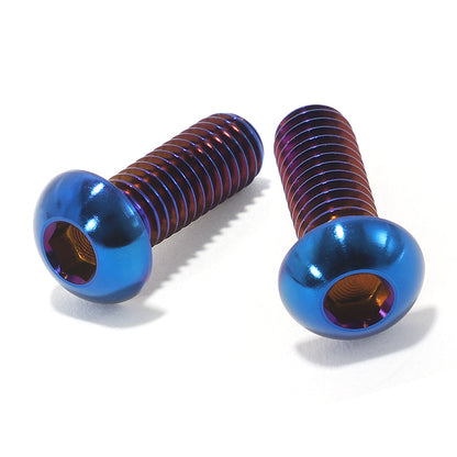 For Talaria Komodo Titanium Fastener Upgrade - Ultra-Light TC4 Burn Blue Bolt Set