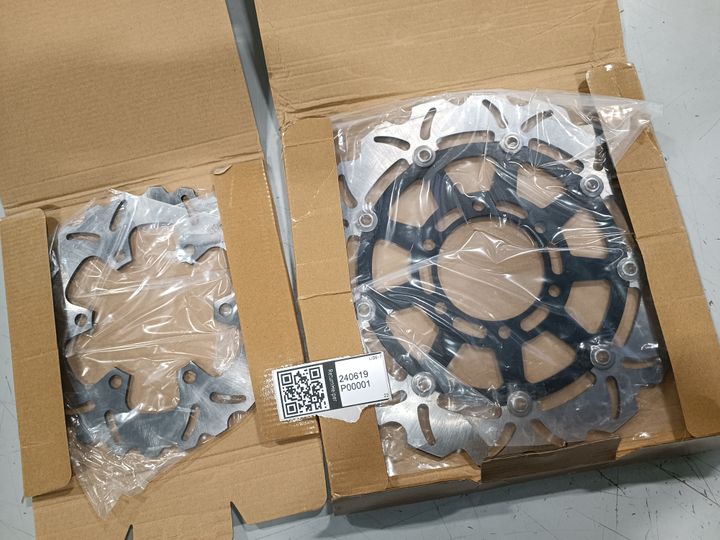 Front Rear Brake Disc Rotors For Husqvarna Svartpilen 125 Cast Wheels 2021-2022 / Svartpilen 401 / Vitpilen 401 Cast Wheels 2018-2021