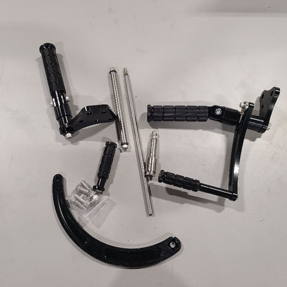 Returned 4.5 Inches Black Forward Controls For Yamaha XV125 Virago 1997-2004 / XV250 Virago V Star 1988-2023