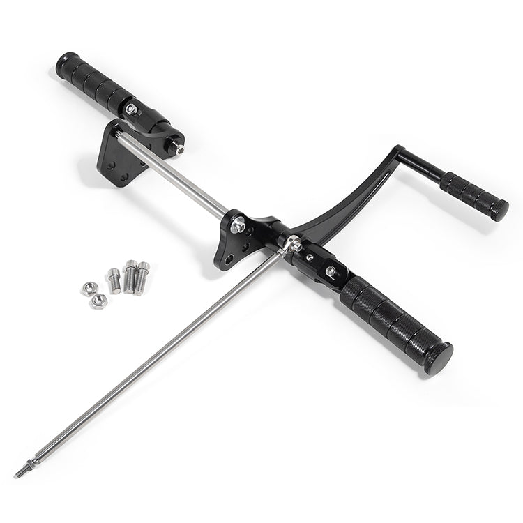 Returned 4.5 Inches Black Forward Controls For Yamaha XV125 Virago 1997-2004 / XV250 Virago V Star 1988-2023
