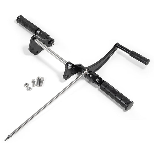 Returned 4.5 Inches Black Forward Controls For Yamaha XV125 Virago 1997-2004 / XV250 Virago V Star 1988-2023