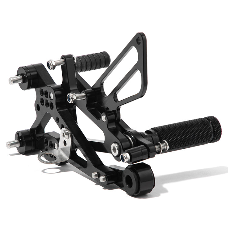 For Yamaha YZF-R6 2006-2016 CNC Black Rear Set Adjustable Footpegs