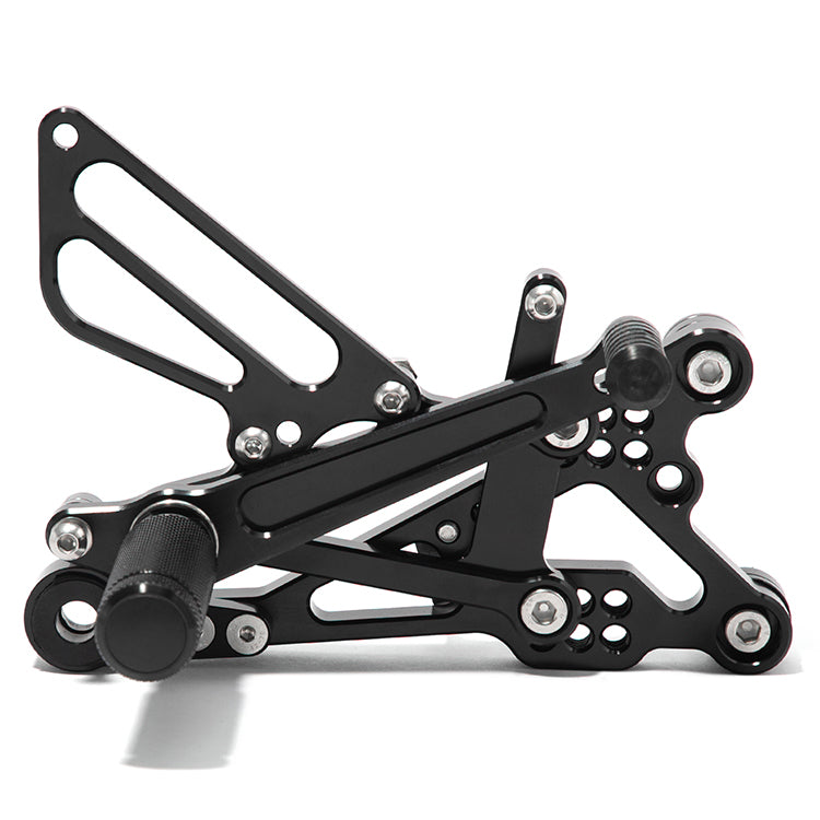 For Yamaha YZF-R6 2006-2016 CNC Black Rear Set Adjustable Footpegs