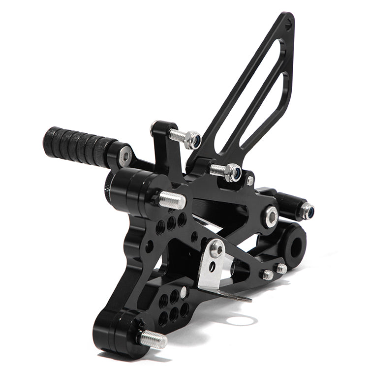 For Yamaha YZF-R6 2006-2016 CNC Black Rear Set Adjustable Footpegs