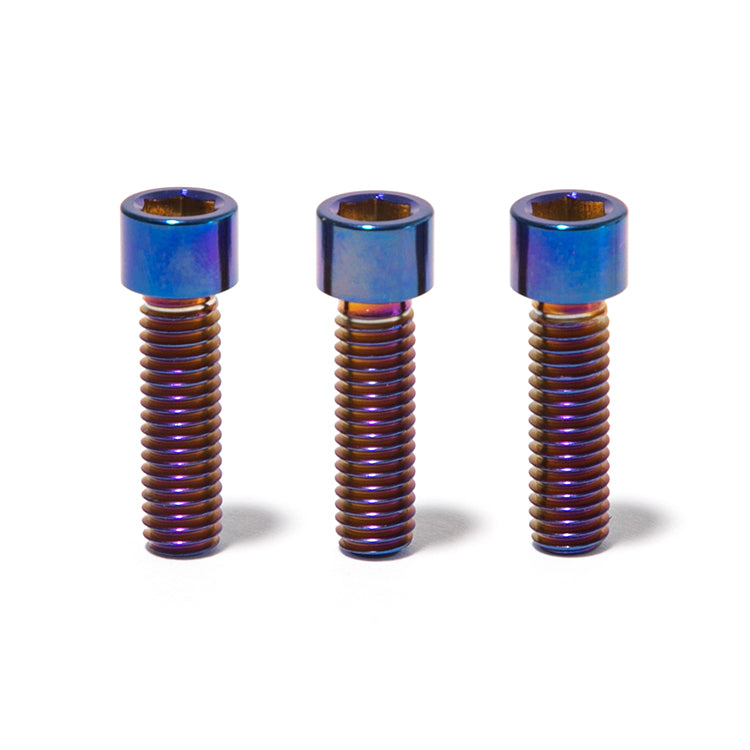 Burn Blue TC4 Titanium Screws Bolts Fastener Kit For Arctic Leopard XE Pro S