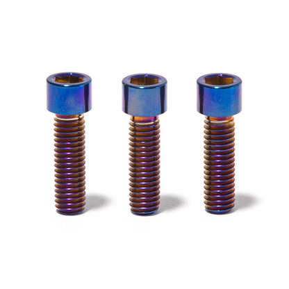 Burn Blue TC4 Titanium Screws Bolts Fastener Kit For Arctic Leopard XE Pro S