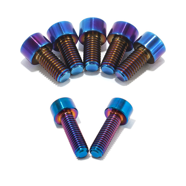 For Talaria Komodo Titanium Fastener Upgrade - Ultra-Light TC4 Burn Blue Bolt Set