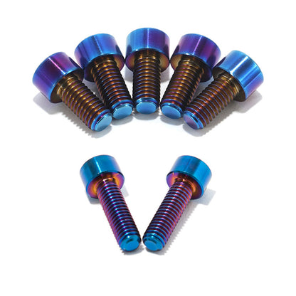 For Talaria Komodo Titanium Fastener Upgrade - Ultra-Light TC4 Burn Blue Bolt Set