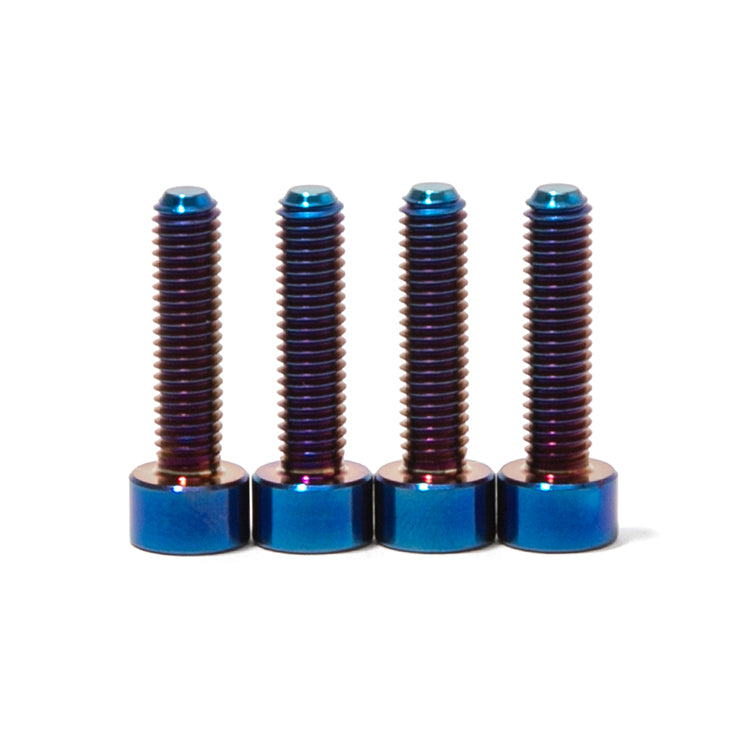 Burn Blue TC4 Titanium Screws Bolts Fastener Kit For Arctic Leopard XE Pro S