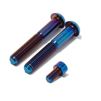 Burn Blue TC4 Titanium Screws Bolts Fastener Kit For Arctic Leopard XE Pro S