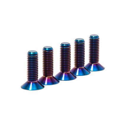 Burn Blue TC4 Titanium Screws Bolts Fastener Kit For Arctic Leopard XE Pro S