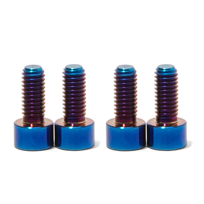 Burn Blue TC4 Titanium Screws Bolts Fastener Kit For Arctic Leopard XE Pro S