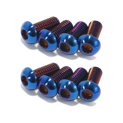 Burn Blue TC4 Titanium Screws Bolts Fastener Kit For Arctic Leopard XE Pro S