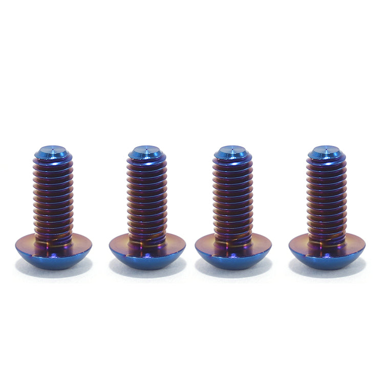 Burn Blue TC4 Titanium Screws Bolts Fastener Kit For Arctic Leopard XE Pro S