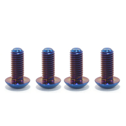 Burn Blue TC4 Titanium Screws Bolts Fastener Kit For Arctic Leopard XE Pro S